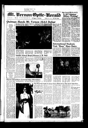 Mt. Vernon Optic-Herald (Mount Vernon, Tex.), Vol. 100, No. 5, Ed. 1 Thursday, October 17, 1974