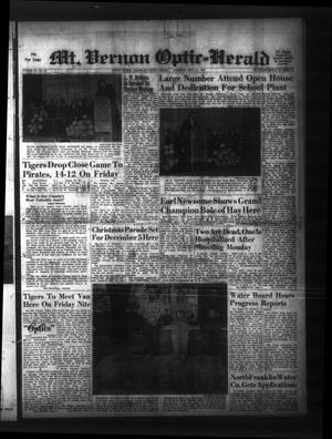 Primary view of object titled 'Mt. Vernon Optic-Herald (Mount Vernon, Tex.), Vol. 92, No. 52, Ed. 1 Thursday, September 21, 1967'.