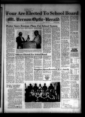 Mt. Vernon Optic-Herald (Mount Vernon, Tex.), Vol. 98, No. 30, Ed. 1 Thursday, April 12, 1973