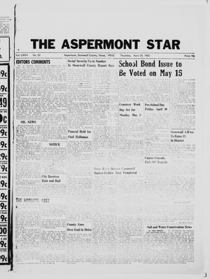 The Aspermont Star (Aspermont, Tex.), Vol. 67, No. 35, Ed. 1  Thursday, April 29, 1965