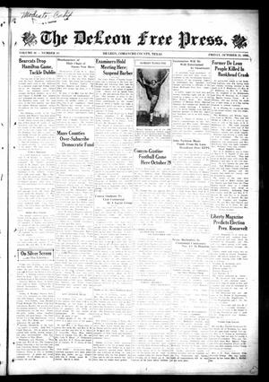 The DeLeon Free Press. (De Leon, Tex.), Vol. 46, No. 18, Ed. 1 Friday, October 23, 1936