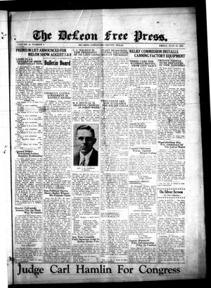 The DeLeon Free Press. (De Leon, Tex.), Vol. 44, No. 5, Ed. 1 Friday, July 27, 1934