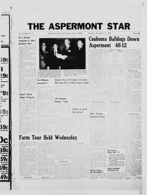 The Aspermont Star (Aspermont, Tex.), Vol. 68, No. 11, Ed. 1  Thursday, November 11, 1965