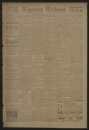 Primary view of object titled 'Evening Tribune. (Galveston, Tex.), Vol. 11, No. 54, Ed. 1 Saturday, January 3, 1891'.