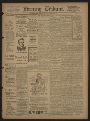 Primary view of object titled 'Evening Tribune. (Galveston, Tex.), Vol. 14, No. 71, Ed. 1 Saturday, February 17, 1894'.