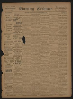 Primary view of object titled 'Evening Tribune. (Galveston, Tex.), Vol. 13, No. 256, Ed. 1 Saturday, September 16, 1893'.
