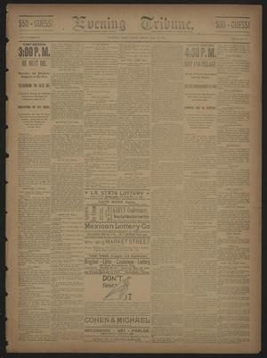 Evening Tribune. (Galveston, Tex.), Vol. 10, No. 155, Ed. 1 Tuesday, April 29, 1890