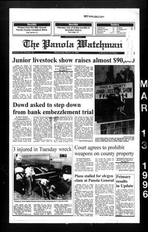 The Panola Watchman (Carthage, Tex.), Vol. 123, No. 20, Ed. 1 Wednesday, March 13, 1996