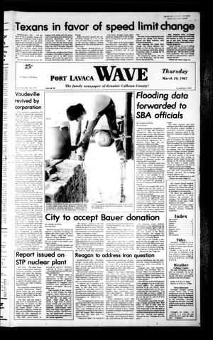 Primary view of object titled 'Port Lavaca Wave (Port Lavaca, Tex.), Vol. 96, No. 167, Ed. 1 Thursday, March 19, 1987'.