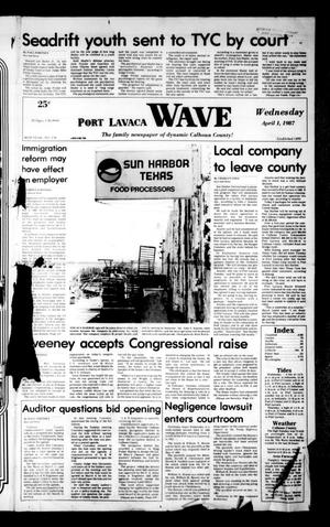Primary view of object titled 'Port Lavaca Wave (Port Lavaca, Tex.), Vol. 96, No. 176, Ed. 1 Wednesday, April 1, 1987'.