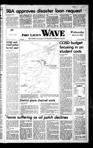 Primary view of object titled 'Port Lavaca Wave (Port Lavaca, Tex.), Vol. 96, No. 171, Ed. 1 Wednesday, March 25, 1987'.