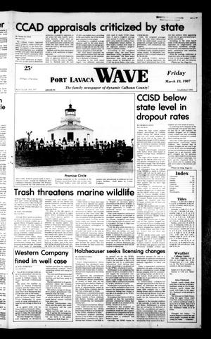 Primary view of object titled 'Port Lavaca Wave (Port Lavaca, Tex.), Vol. 96, No. 163, Ed. 1 Friday, March 13, 1987'.