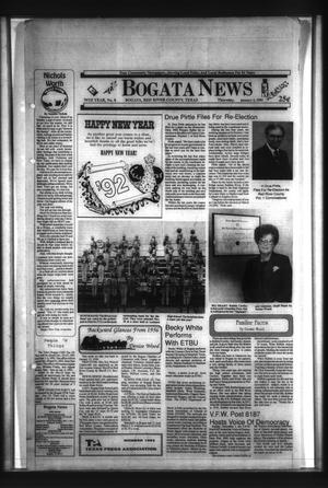 Primary view of object titled 'Bogata News (Bogata, Tex.), Vol. 79, No. 8, Ed. 1 Thursday, January 2, 1992'.