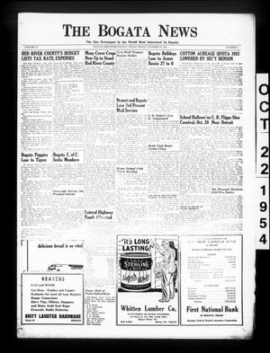The Bogata News (Bogata, Tex.), Vol. 43, No. 1, Ed. 1 Friday, October 22, 1954