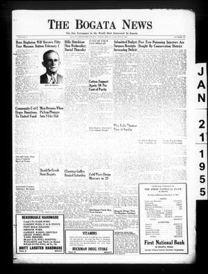The Bogata News (Bogata, Tex.), Vol. 43, No. 14, Ed. 1 Friday, January 21, 1955