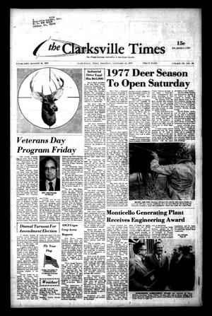 The Clarksville Times (Clarksville, Tex.), Vol. 105, No. 84, Ed. 1 Thursday, November 10, 1977