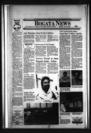 Primary view of object titled 'Bogata News (Bogata, Tex.), Vol. 81, No. 36, Ed. 1 Thursday, July 23, 1992'.