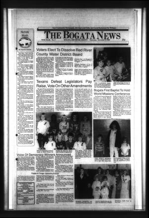 The Bogata News (Bogata, Tex.), Vol. 79, No. 5, Ed. 1 Thursday, November 9, 1989
