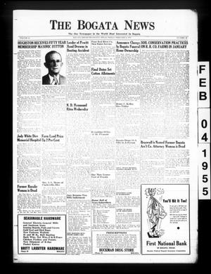 The Bogata News (Bogata, Tex.), Vol. 43, No. 16, Ed. 1 Friday, February 4, 1955