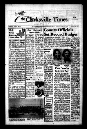 The Clarksville Times (Clarksville, Tex.), Vol. 105, No. 95, Ed. 1 Monday, December 19, 1977