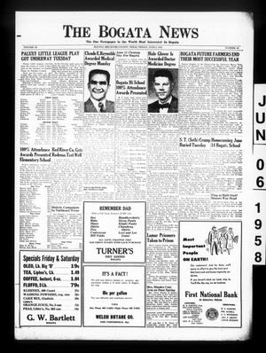 The Bogata News (Bogata, Tex.), Vol. 48, No. 34, Ed. 1 Friday, June 6, 1958