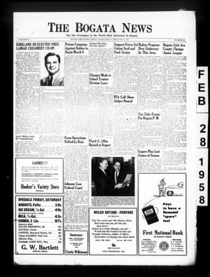 The Bogata News (Bogata, Tex.), Vol. 48, No. 20, Ed. 1 Friday, February 28, 1958