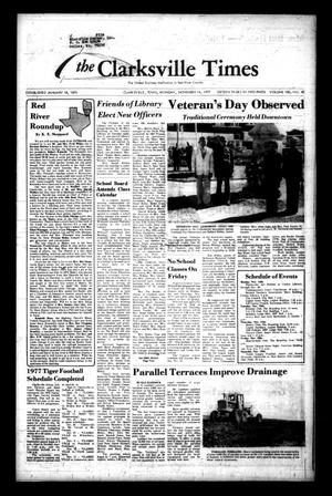 The Clarksville Times (Clarksville, Tex.), Vol. 105, No. 85, Ed. 1 Monday, November 14, 1977