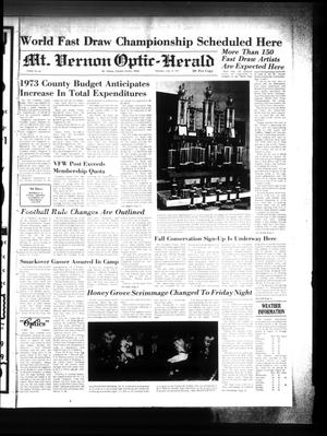 Mt. Vernon Optic-Herald (Mount Vernon, Tex.), Vol. 97, No. 50, Ed. 1 Thursday, August 31, 1972
