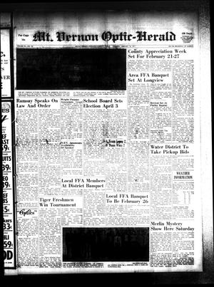Mt. Vernon Optic-Herald (Mount Vernon, Tex.), Vol. 96, No. 22, Ed. 1 Thursday, February 18, 1971