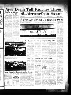 Mt. Vernon Optic-Herald (Mount Vernon, Tex.), Vol. 97, No. 36, Ed. 1 Thursday, May 25, 1972