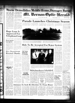Mt. Vernon Optic-Herald (Mount Vernon, Tex.), Vol. 97, No. 13, Ed. 1 Thursday, December 16, 1971