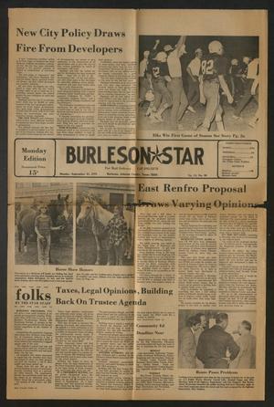 Primary view of object titled 'Burleson Star (Burleson, Tex.), Vol. 13, No. 96, Ed. 1 Monday, September 25, 1978'.