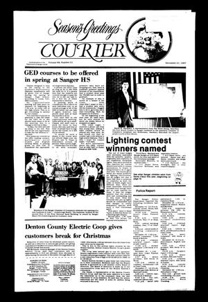 Sanger Courier (Sanger, Tex.), Vol. 88, No. 51, Ed. 1 Monday, December 21, 1987