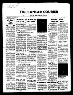 Primary view of object titled 'The Sanger Courier (Sanger, Tex.), Vol. 70, No. 17, Ed. 1 Thursday, January 23, 1969'.