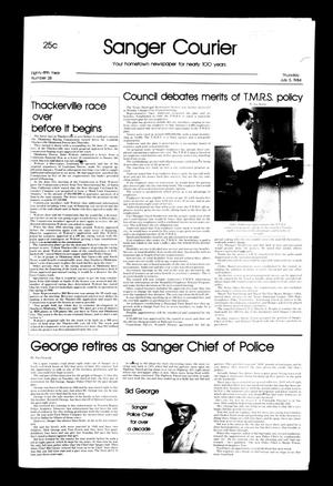 Sanger Courier (Sanger, Tex.), Vol. 85, No. 28, Ed. 1 Thursday, July 5, 1984