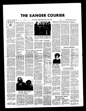 Primary view of object titled 'The Sanger Courier (Sanger, Tex.), Vol. 69, No. 46, Ed. 1 Thursday, August 15, 1968'.