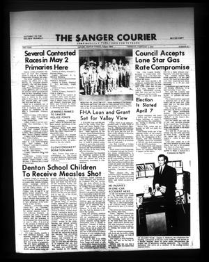 Primary view of object titled 'The Sanger Courier (Sanger, Tex.), Vol. 71, No. 19, Ed. 1 Thursday, February 5, 1970'.
