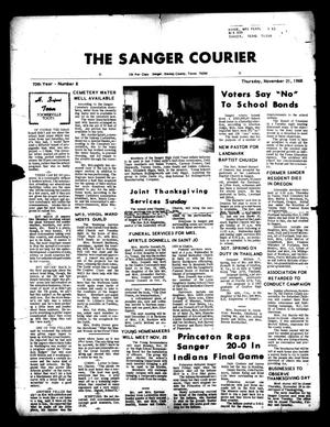 The Sanger Courier (Sanger, Tex.), Vol. 70, No. 8, Ed. 1 Thursday, November 21, 1968