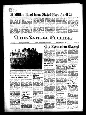 The Sanger Courier (Sanger, Tex.), Vol. 74, No. 26, Ed. 1 Thursday, March 29, 1973