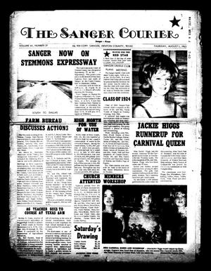 The Sanger Courier (Sanger, Tex.), Vol. 64, No. 39, Ed. 1 Thursday, August 1, 1963