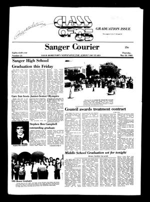Sanger Courier (Sanger, Tex.), Vol. 86, No. 21, Ed. 1 Thursday, May 23, 1985
