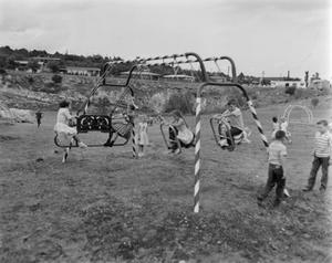 Primary view of object titled '[Play Apparatus at Perry Playground]'.