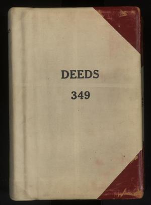 Primary view of object titled 'Travis County Deed Records: Deed Record 349'.