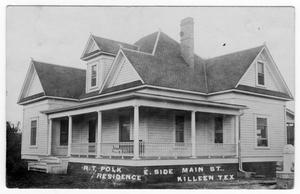 R. T. Polk residence, E. Side of Main St., Killeen, Tex.