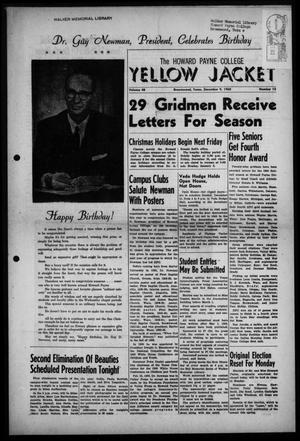 Primary view of The Howard Payne College Yellow Jacket (Brownwood, Tex.), Vol. 48, No. 12, Ed. 1  Friday, December 9, 1960