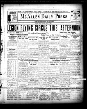 McAllen Daily Press (McAllen, Tex.), Vol. 7, No. 70, Ed. 1 Sunday, March 11, 1928