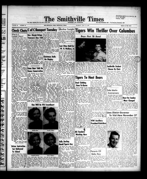 Primary view of object titled 'The Smithville Times Transcript and Enterprise (Smithville, Tex.), Vol. 65, No. 46, Ed. 1 Thursday, November 15, 1956'.