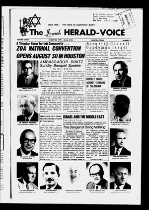 The Jewish Herald-Voice (Houston, Tex.), Vol. 69, No. 21, Ed. 1 Thursday, August 23, 1973