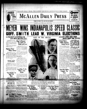 McAllen Daily Press (McAllen, Tex.), Vol. 7, No. 139, Ed. 1 Wednesday, May 30, 1928