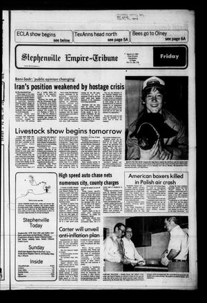 Primary view of object titled 'Stephenville Empire-Tribune (Stephenville, Tex.), Vol. 111, No. 179, Ed. 1 Friday, March 14, 1980'.